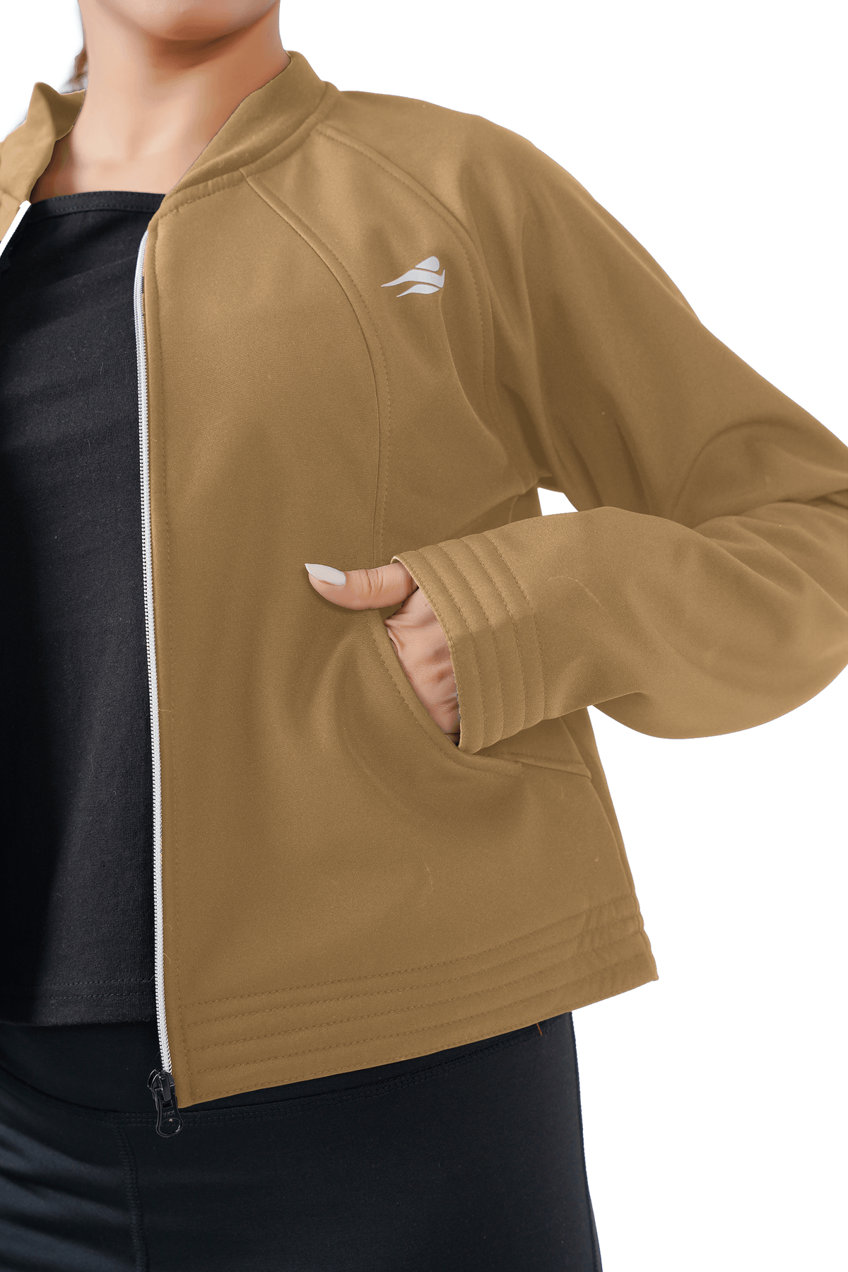 Frost Nest Cropped Jacket - Brown