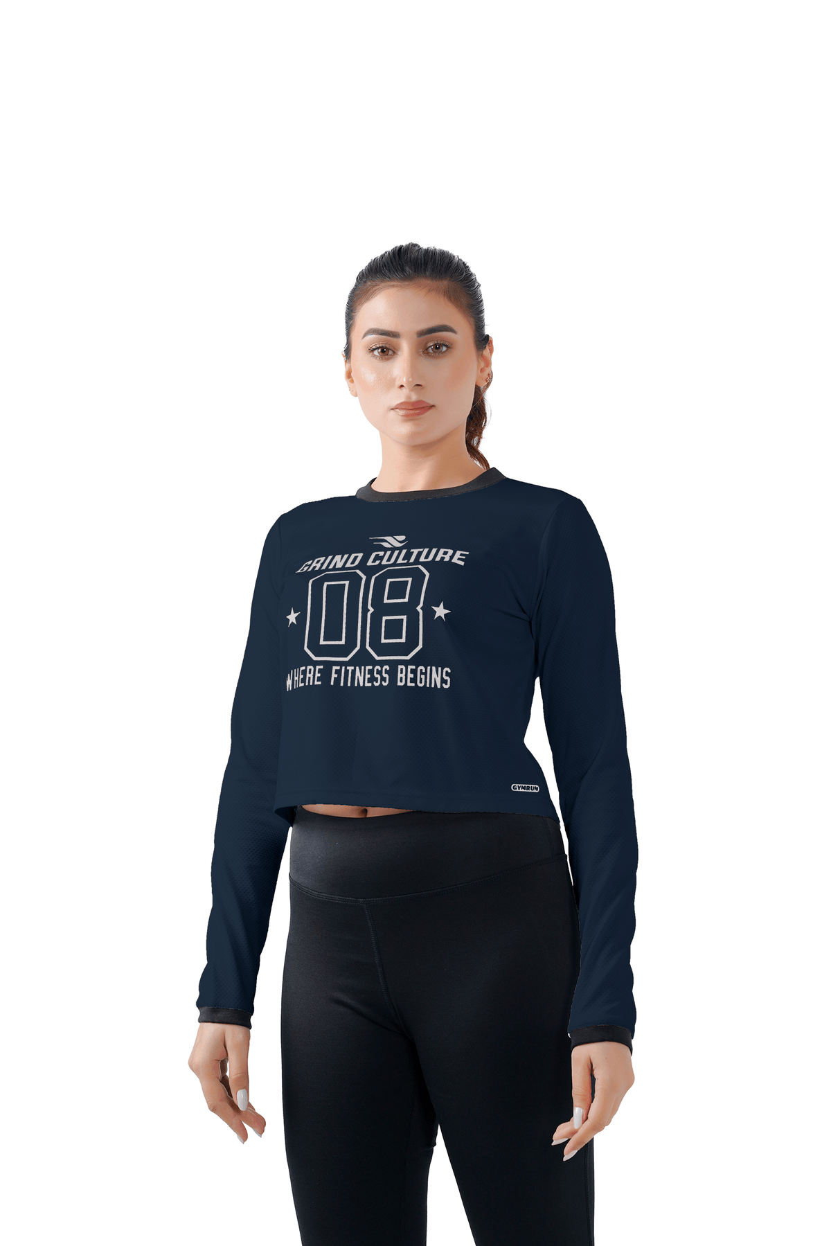 Warm Vibes Full Sleeves Top - Navy