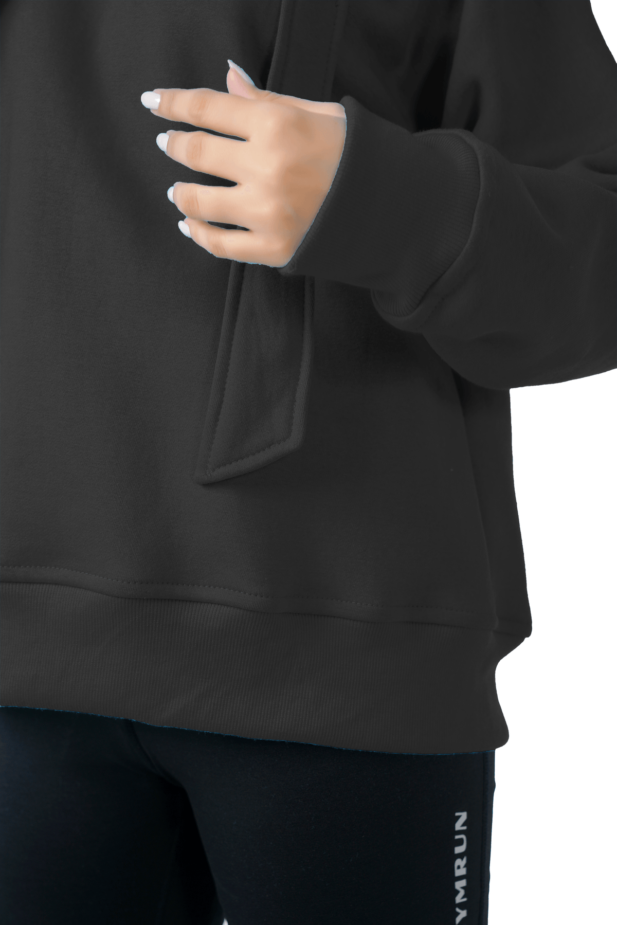 Fusion Oversized Hoodie - Black