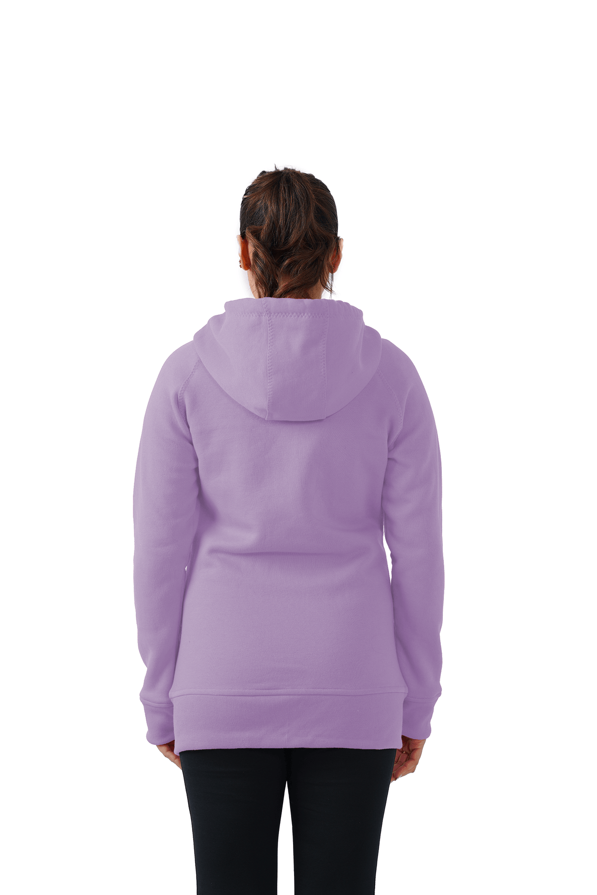 Plush Zippered Hoodie - Purple