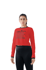 Warm Vibes Full Sleeves Top - Red
