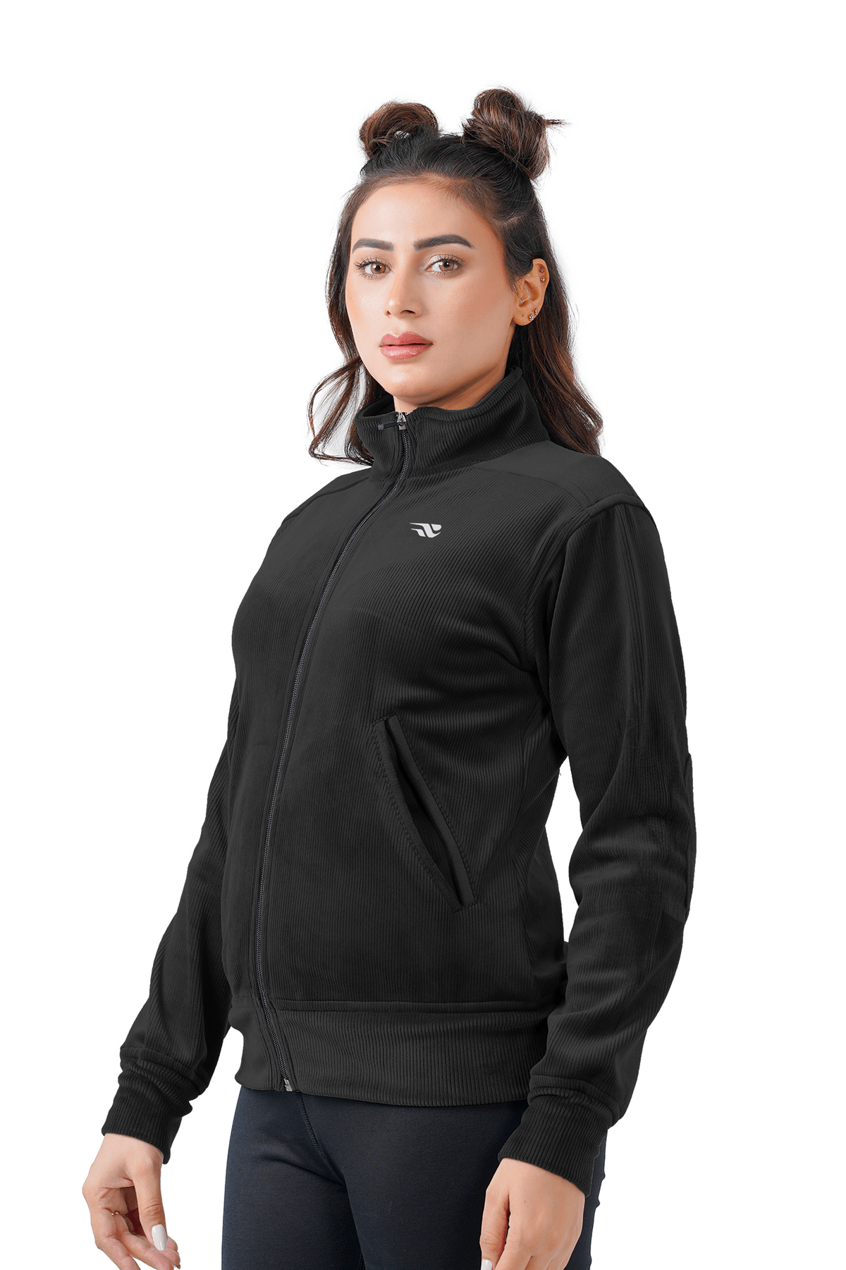 Velvet Ridge Cord Jacket - Black