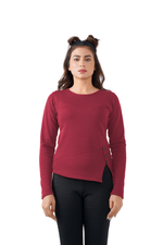 Warm Whisper Shirt - Maroon