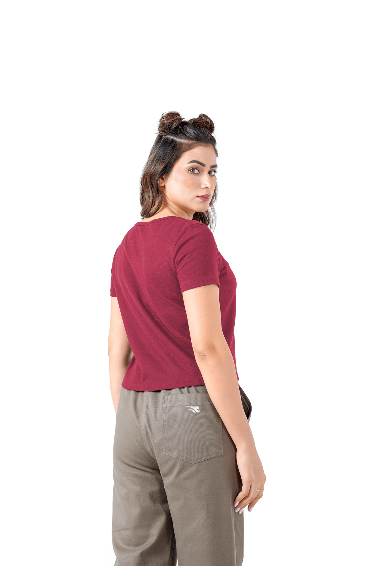 Open Aura Top - Maroon
