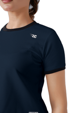 Warm Vibes Crop - Navy