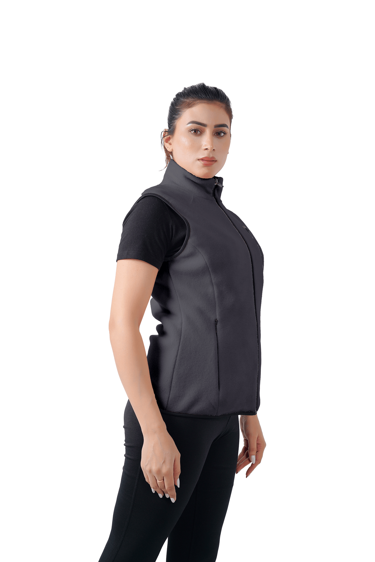 Chill Wave Polar Vest - Charcoal