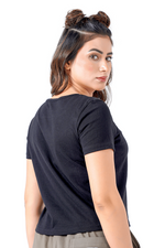 Open Aura Top - Black