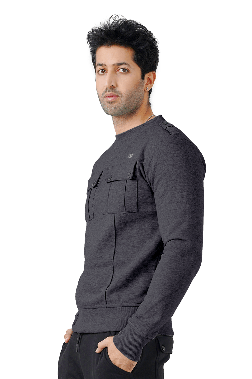 Soft Nest Fleece Shirt - Charcoal