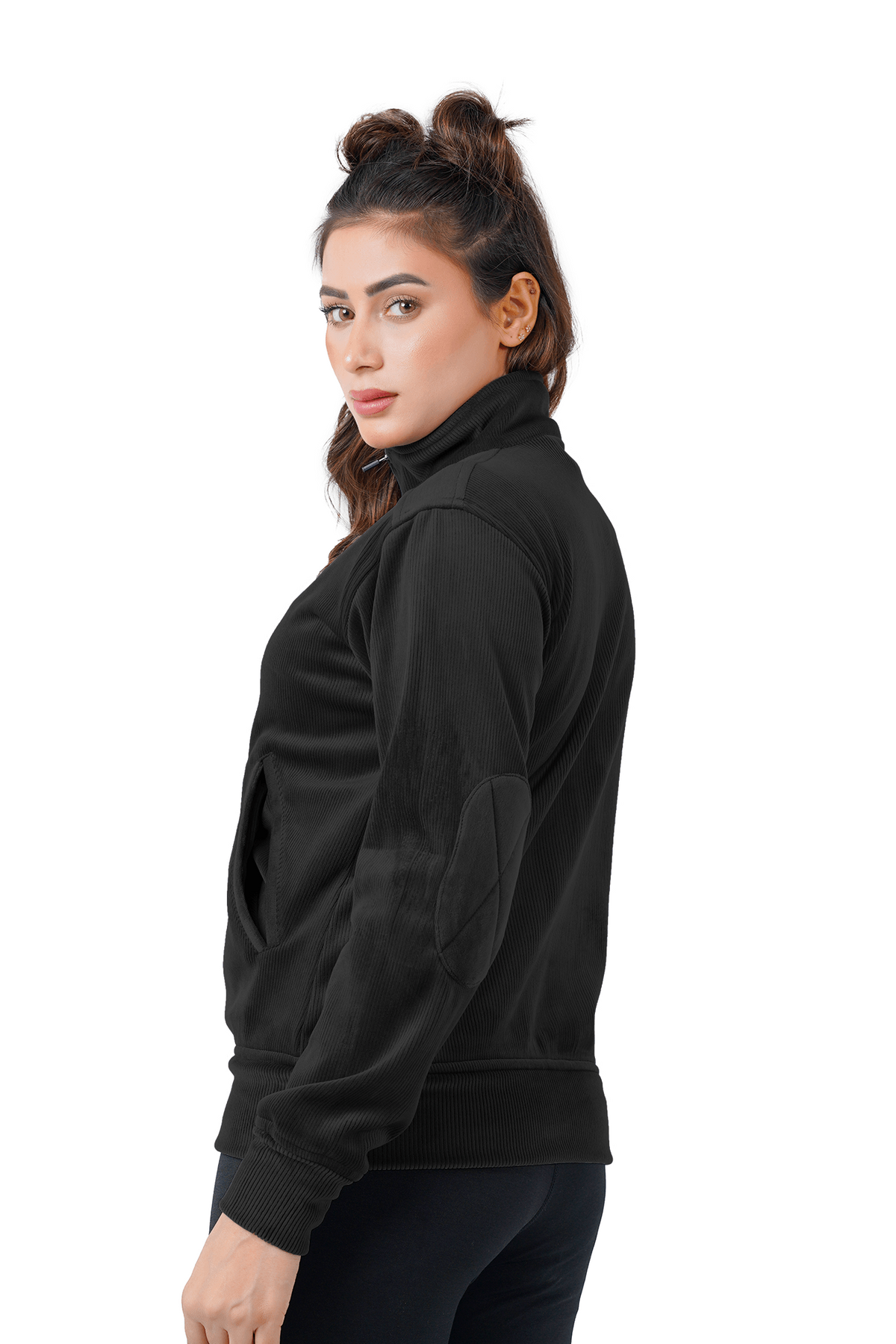 Velvet Ridge Cord Jacket - Black