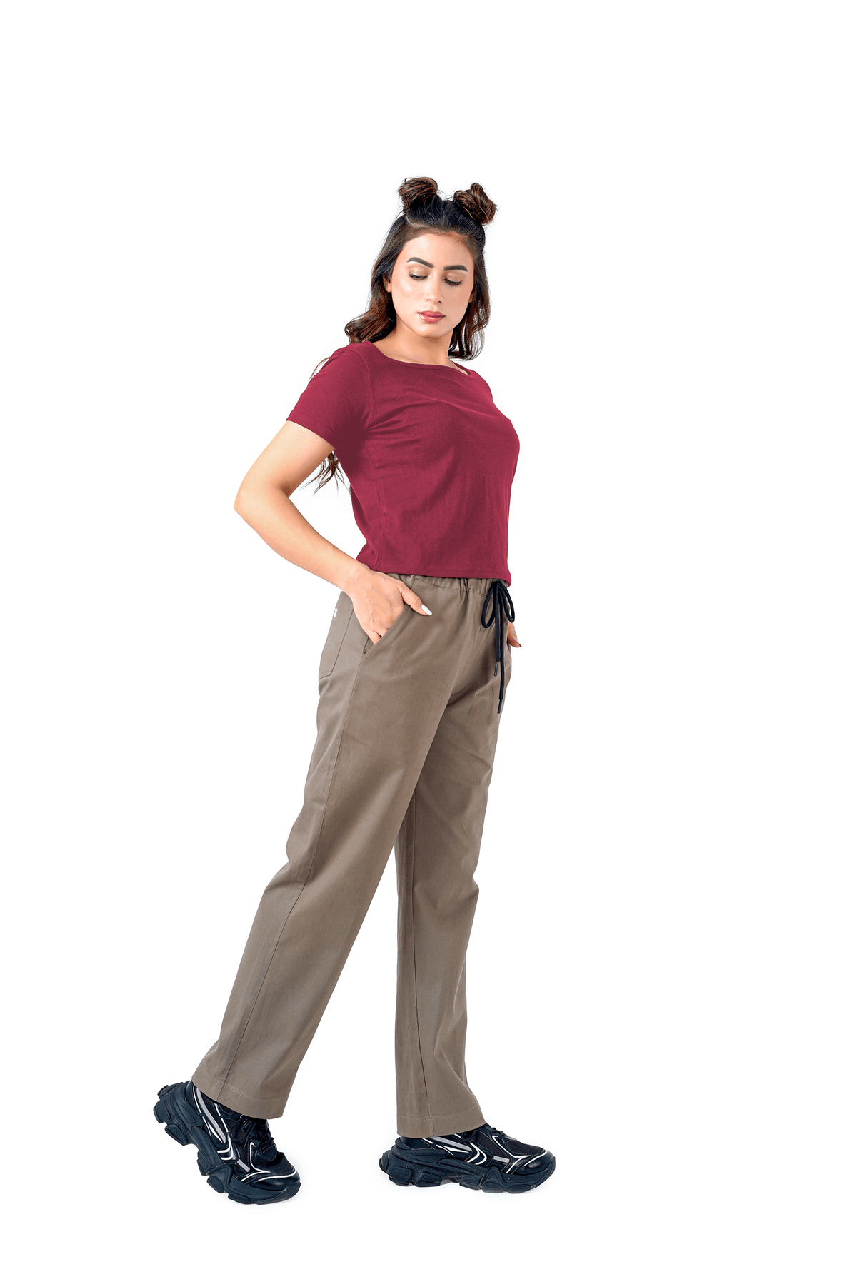 Open Aura Top - Maroon