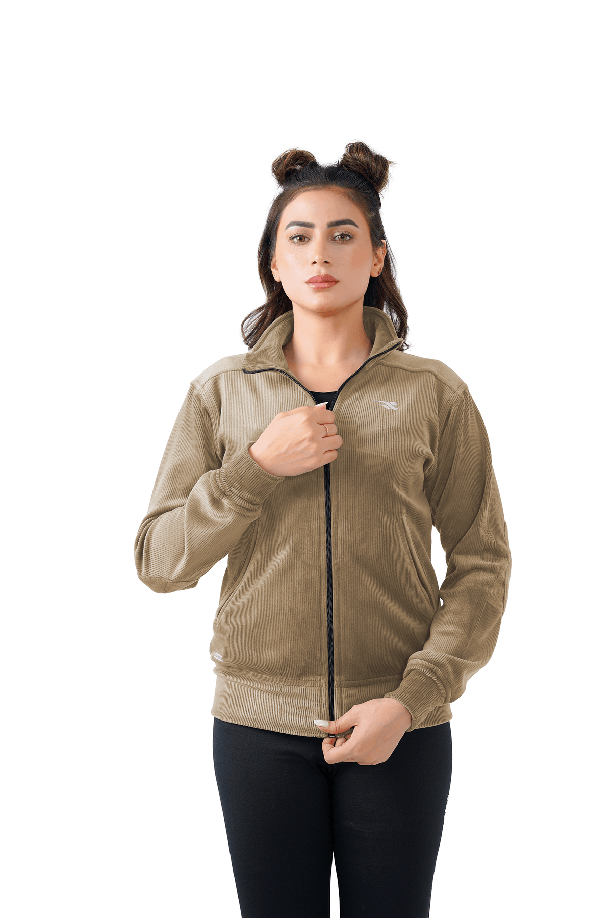 Velvet Ridge Cord Jacket - Beige