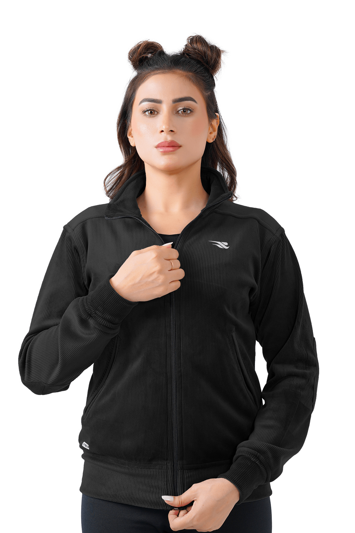 Velvet Ridge Cord Jacket - Black