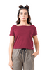Open Aura Top - Maroon