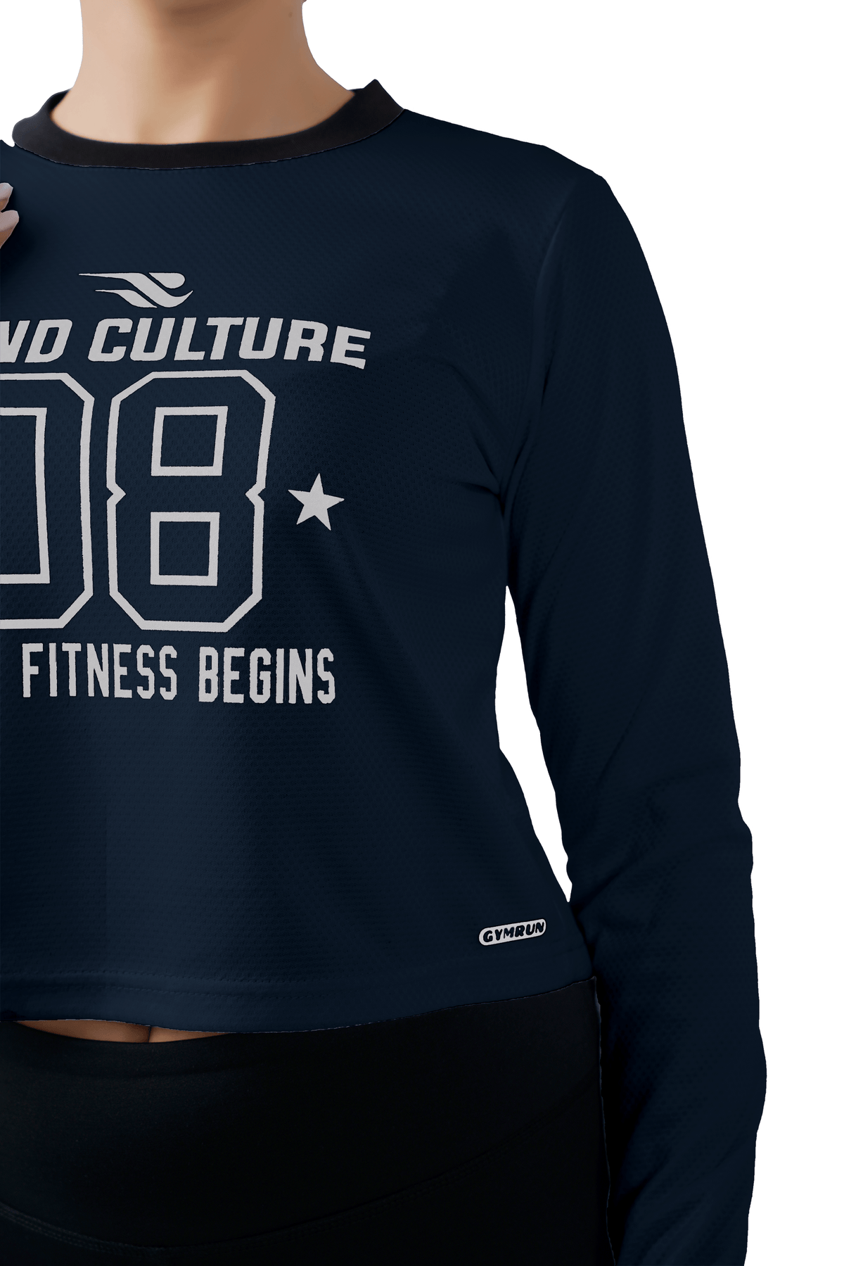 Warm Vibes Full Sleeves Top - Navy