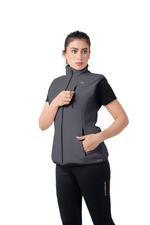 Chill Wave Polar Vest - Charcoal