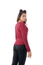 Warm Whisper Shirt - Maroon
