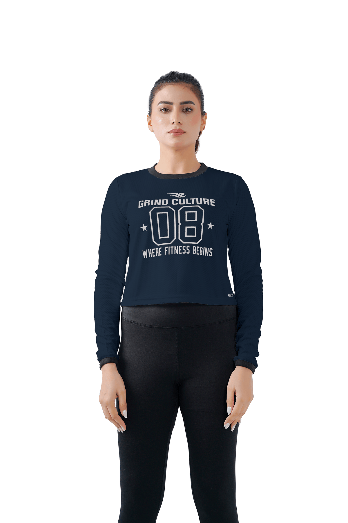 Warm Vibes Full Sleeves Top - Navy