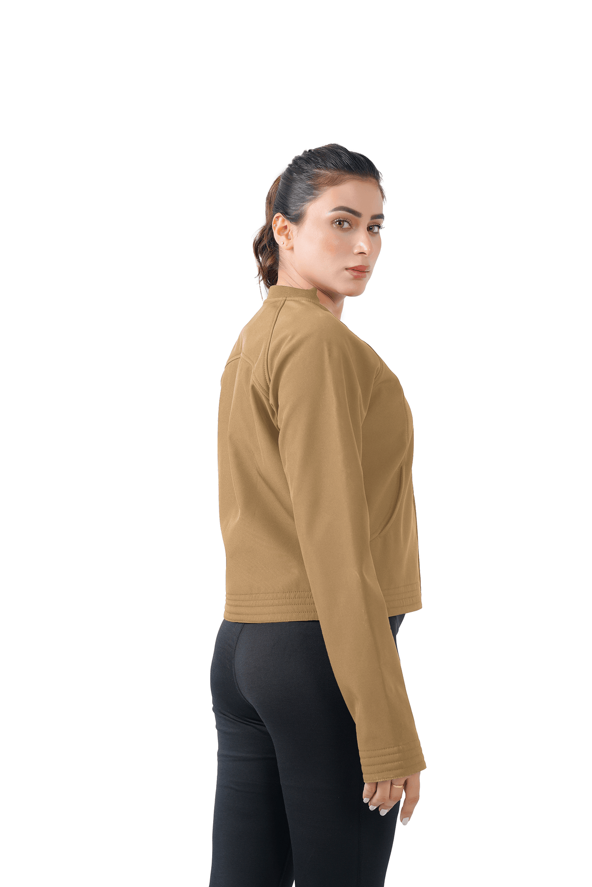 Frost Nest Cropped Jacket - Brown