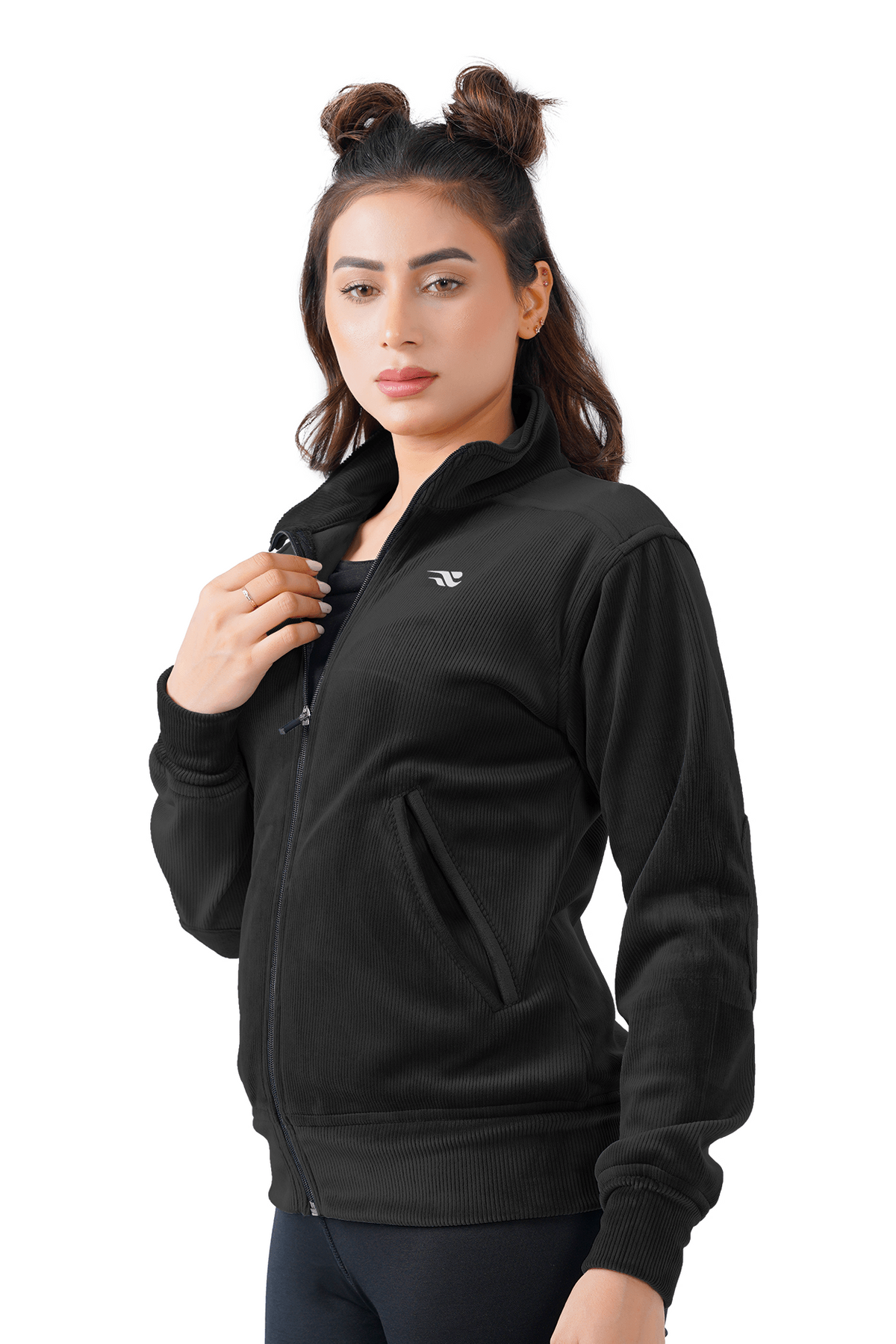 Velvet Ridge Cord Jacket - Black