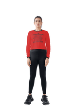 Warm Vibes Full Sleeves Top - Red