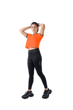 Warm Vibes Crop - Orange