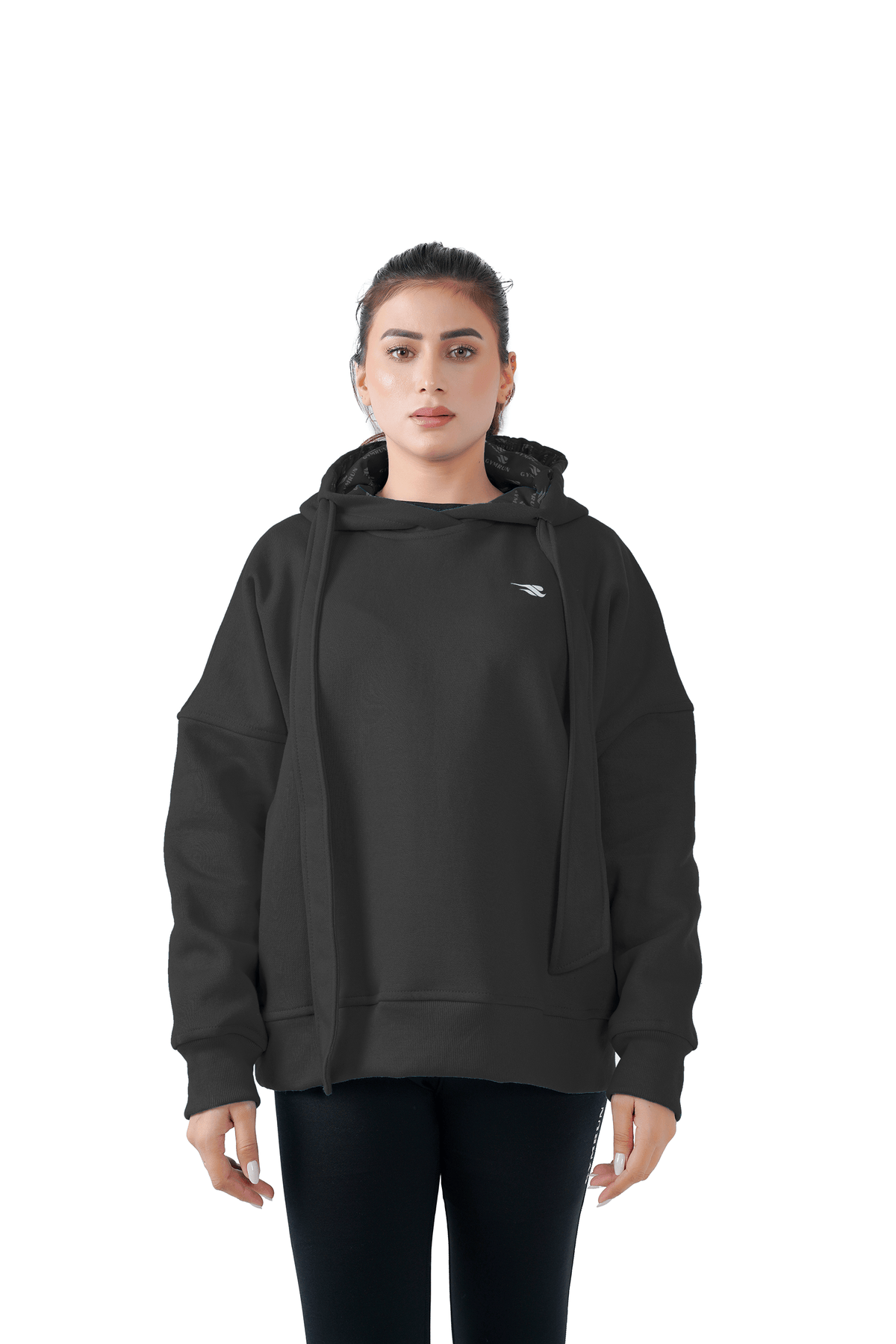 Fusion Oversized Hoodie - Black