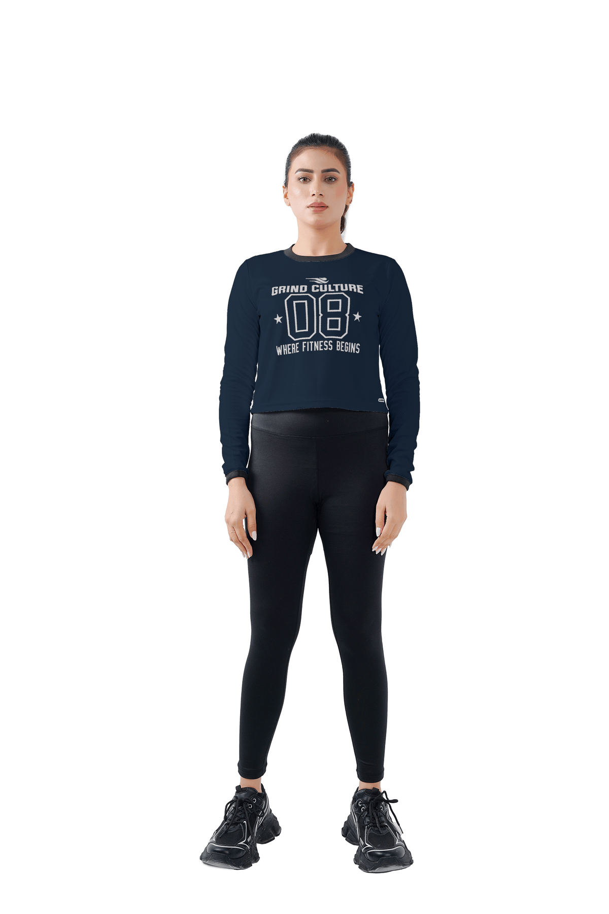 Warm Vibes Full Sleeves Top - Navy