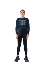 Warm Vibes Full Sleeves Top - Navy