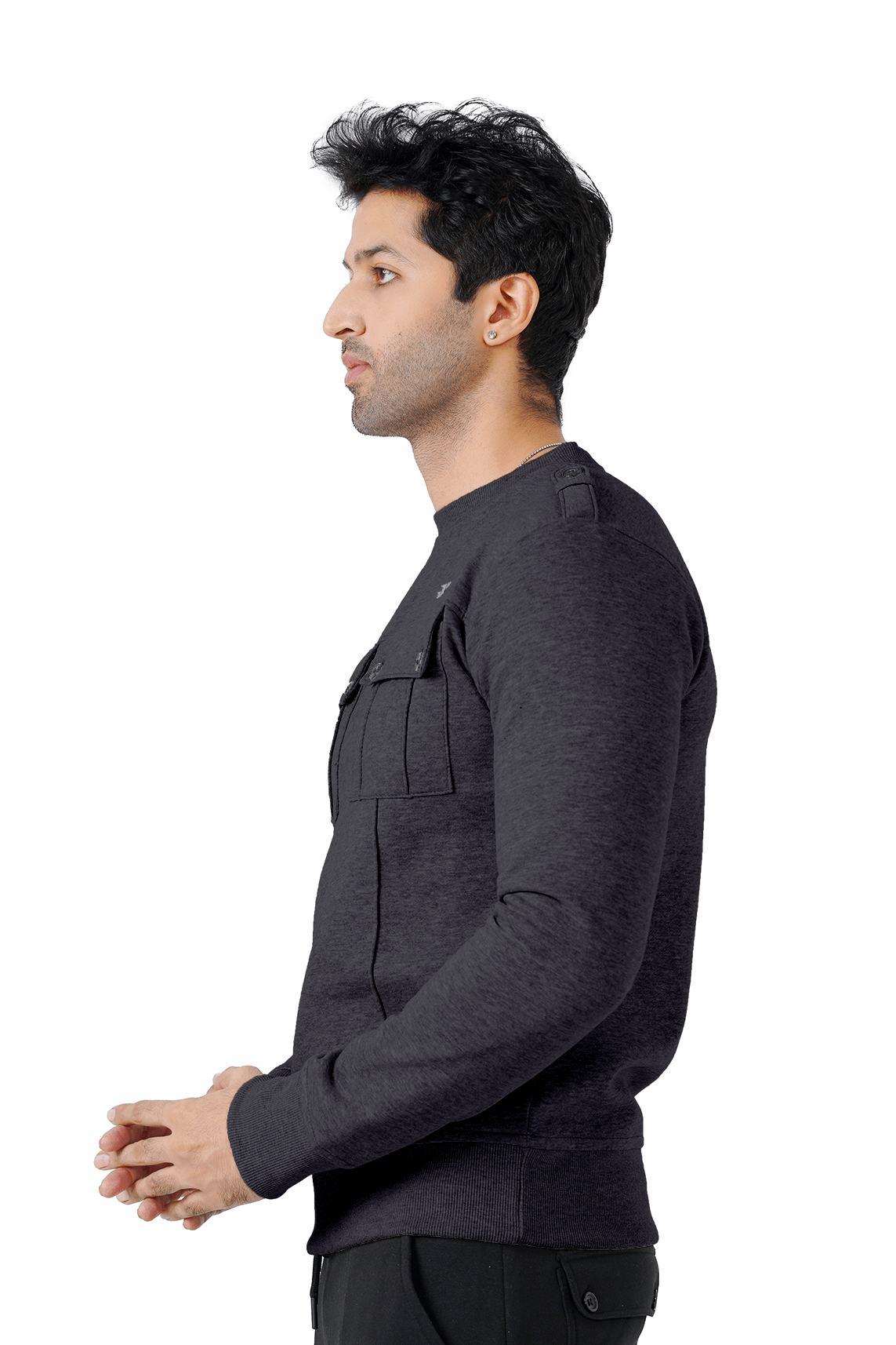 Soft Nest Fleece Shirt - Charcoal
