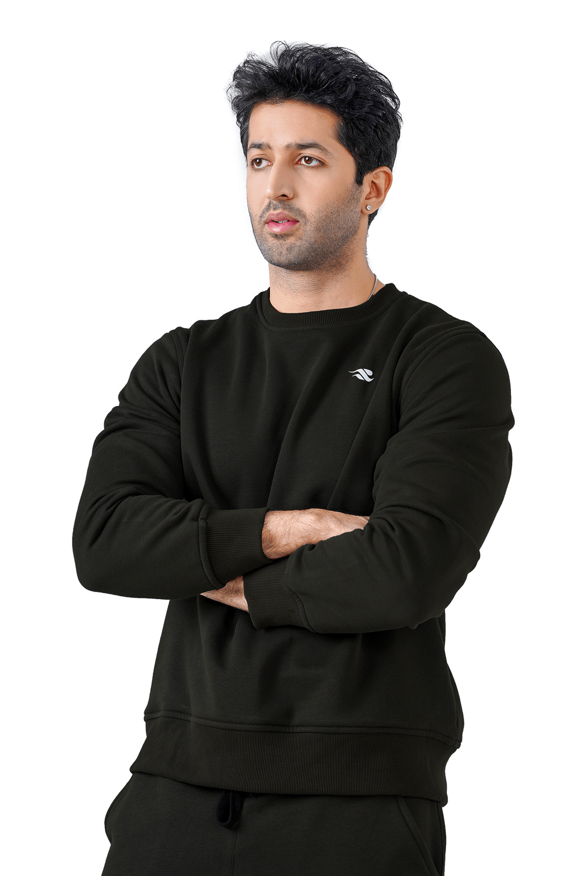 Lounge Ease Fleece Pullover - Black