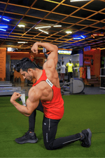 Iconic Training Stringer Red - GYMRUN Activewear