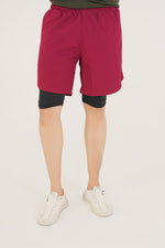 Prime Dual Short - Maroon