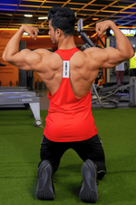 Iconic Training Stringer Red - GYMRUN Activewear