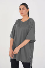 Oversized Modest T-shirt - Gray