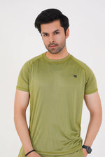 Men's Basic Performance T-Shirt - Olive Green