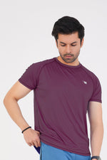 Men's Basic Performance T-Shirt - Deep Plum