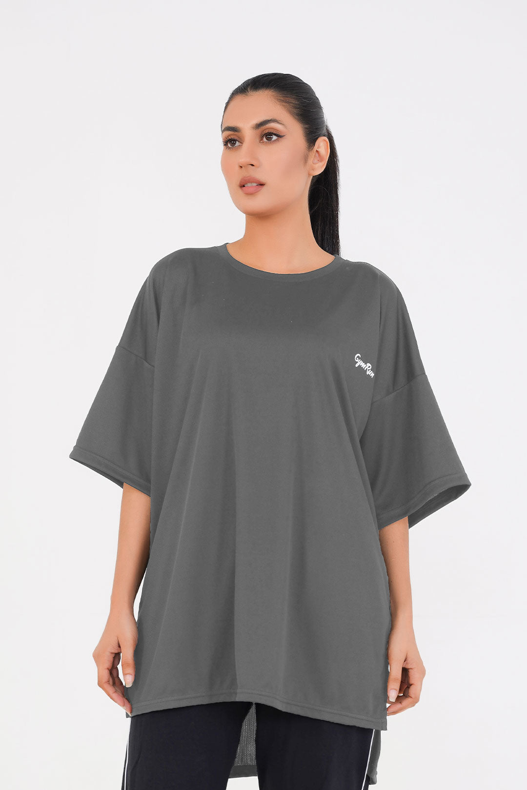 Oversized Modest T-shirt - Gray