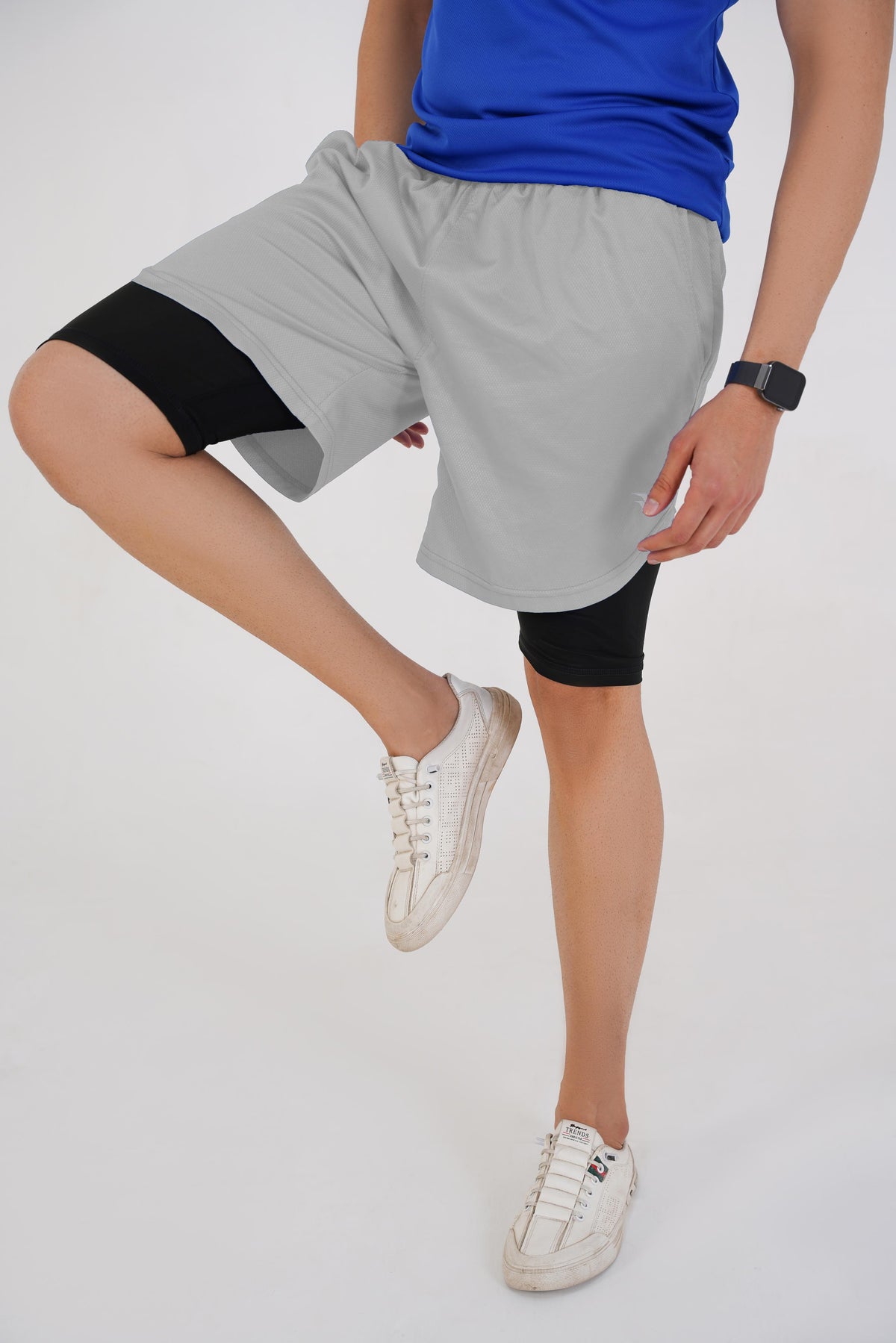 Elite Grid Dual Short - Grey