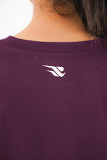 Oversized Modest T-shirt - Deep Plum