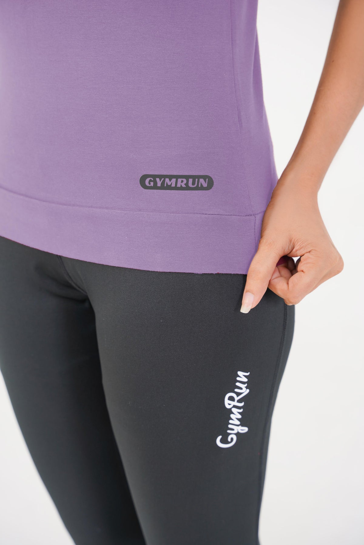 Ridge Open Shoulder Tee - Violet