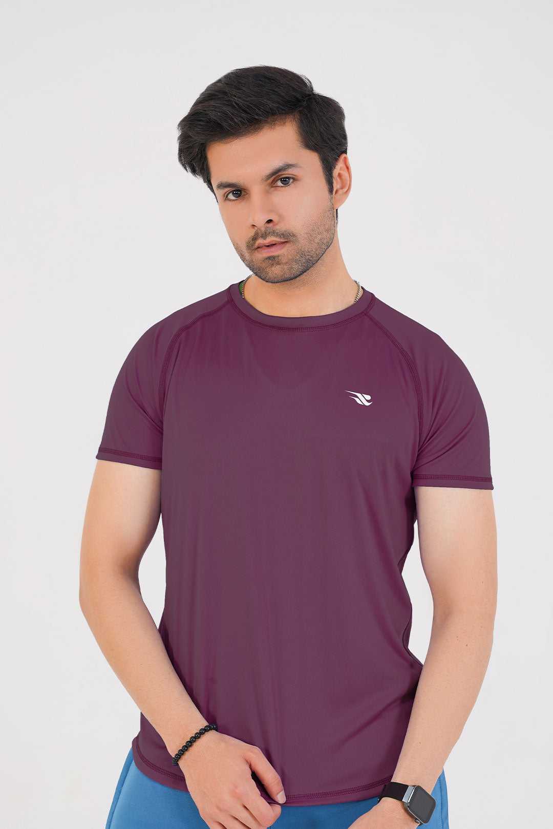 Men's Basic Performance T-Shirt - Deep Plum