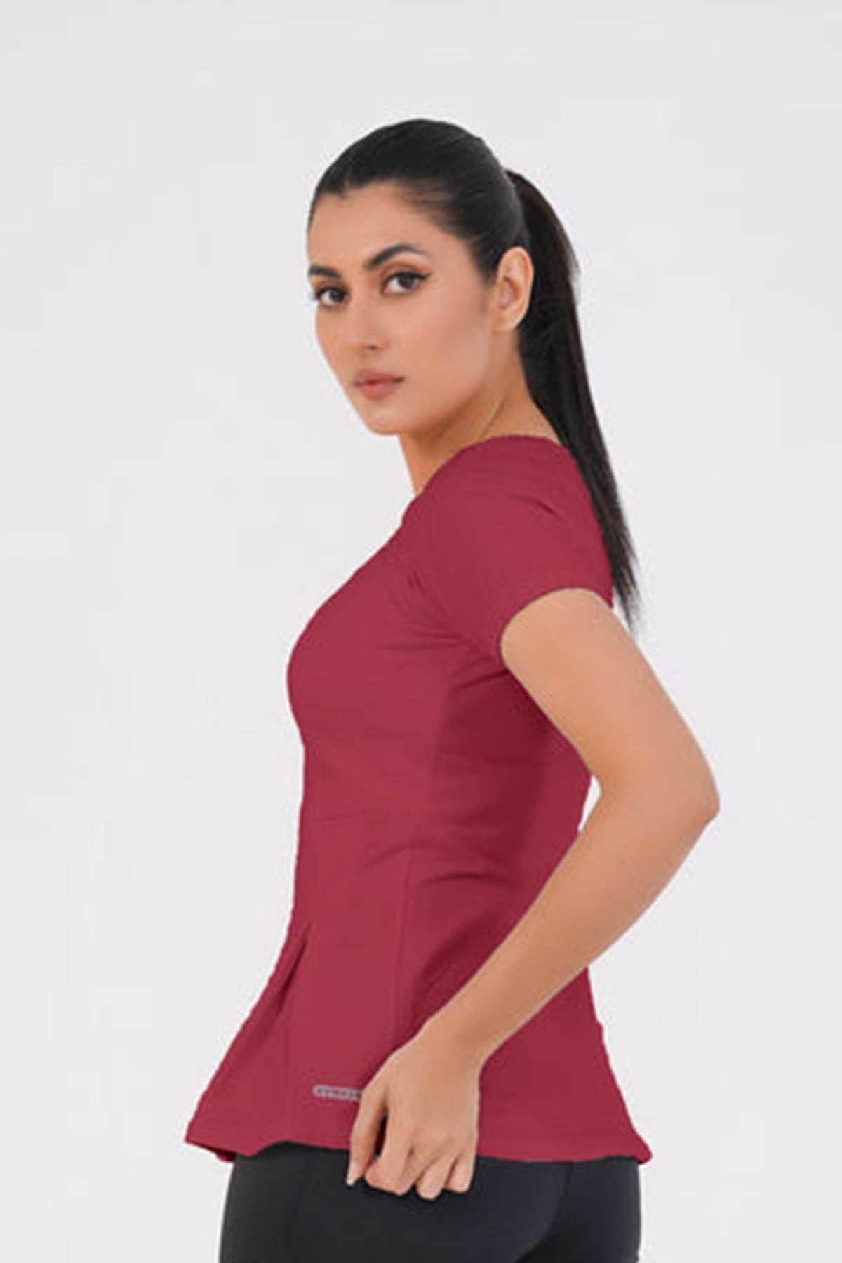 Blooming Top - Maroon