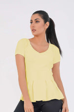 Blooming Top - Yellow