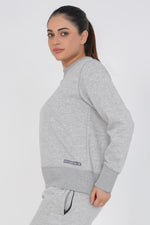 Supreme Round Neck Sweat Shirt - Heather Grey