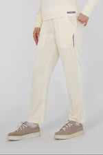 Ribbed velvet Trouser - Off White