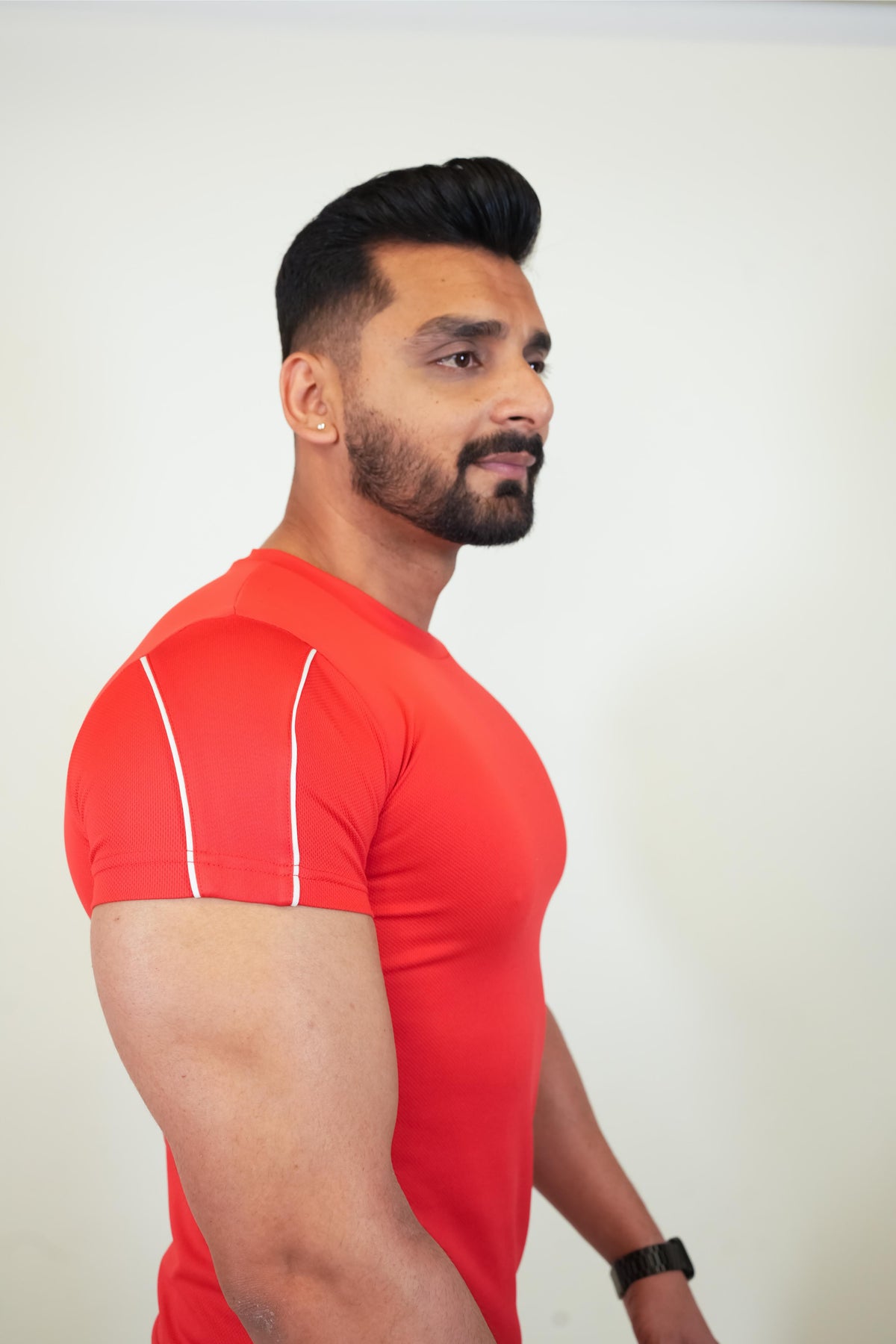 Cool Mesh Tee - Red - GYMRUN Activewear