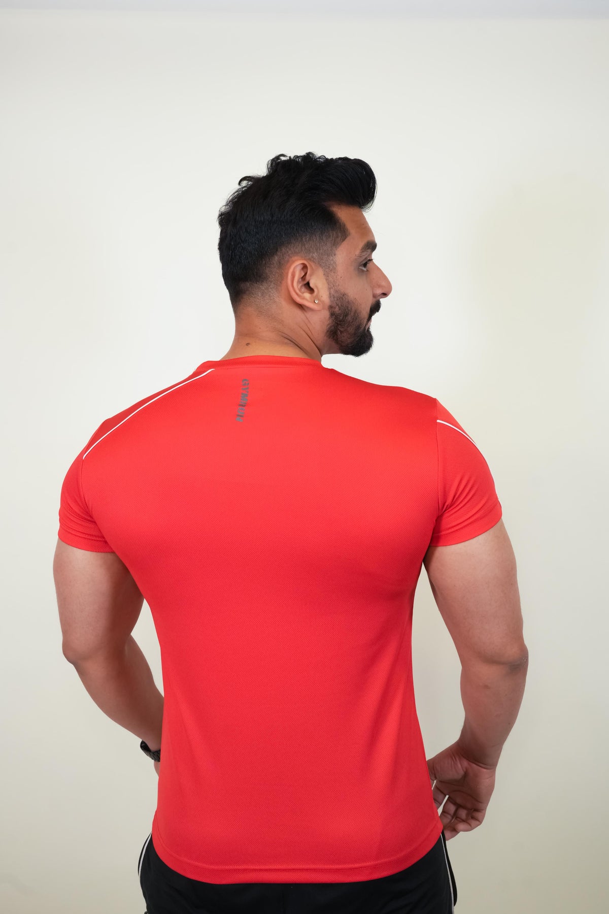 Cool Mesh Tee - Red - GYMRUN Activewear