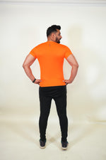 Cool Mesh Tee - Orange - GYMRUN Activewear