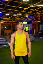 Iconic Training Stringer - Mustard Yellow - GYMRUN Activewear