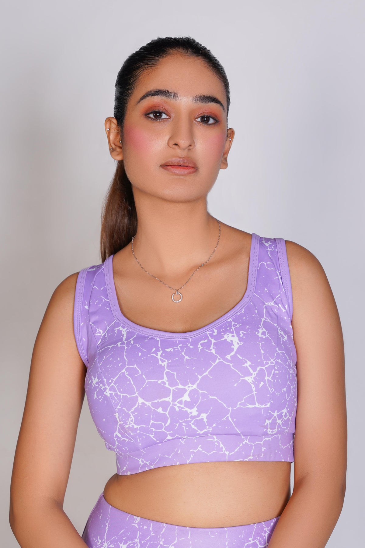 Pro-Fit Sublimated Sports Bra - Voilet